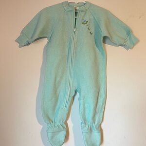 Vintage Carter's Light Blue Footed One Piece